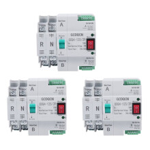 3X Installation Du Rail Du MéNage 35Mm Du Commutateur de Transfert Automatique Dual-Power 2P 100A