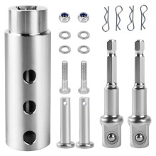 Trailer Jack Drill Adapter for Jack Drive Shaft Crank Jack Adapter Tool for Heavy Duty RV, Construction, Dump Trailers