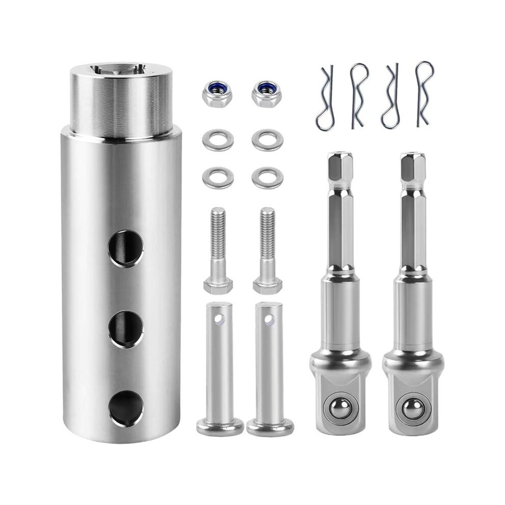 Trailer Jack Drill Adapter For Jack Drive Shaft Crank Jack Adapter Tool For Heavy Duty Rv, Construction, Dump Trailers 4711715083689