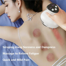 Elektrische Gua Sha-Massager met Rood Licht en Warmtetherapie, Cupping, Vetverbranding en 24 Opzetborstels