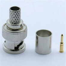 90 Piezas BNC Conector de Crimpado Macho para Sistema CCTV Conector de Acoplador Hembra BNC RG6