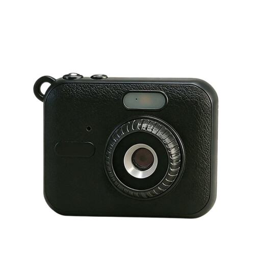 Câmera Digital 0,96 Polegadas IPS Flip Tela de Selfie Retro Portátil Câmera Thumb CCD Gravador de Vídeo 1080P Preto