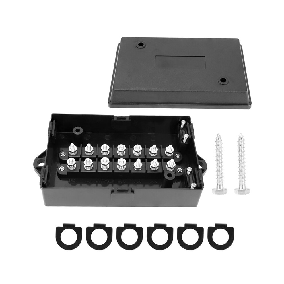 14 Terminal Junction Box For Rv Boat Semi Trailer Wire Connector Junction Box Waterproof Distribution Splice Block 6033963018816