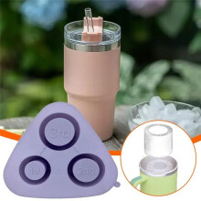 Silicone Hollow Cylinder Ice Tray Mold Silicone Tray for Hollow Cylinder Ice Making Silicone Cylinder Ice Tray Mold F