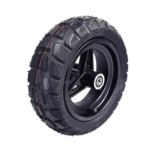 Pneu Sem Câmara 90/55-6.5 para Uso Fora de Estrada com Freio A Disco, Conjunto de Roda Dianteira para Scooters Elétricas de 11 Polegadas, Diâmetro