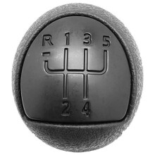 Black 5 Speed Gear Lever Stick Shift Knob Gear Shifter Knob for Clio Kangoo 2006-2008