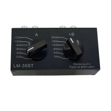 Attenuatore Audio Stereo Passivo, Preamplificatore di Volume A Doppio Canale, Attenuatore di Livello, Attenuatore Combinato Regolabile Senza Perdita
