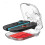 Transparent Storage Box for   2 Game Console Box Protective Case for  2 Game Controller Hard Shell 4
