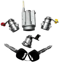 Cerraduras de Puerta de Encendido y Cerradura de Gas con Juego de Cilindro de 2 Llaves para Camioneta  1988 - 1997 69005-35130 69058-60041