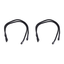 2X Dual 6 Pin to 8 Pin PCI Express Video Card Power Adapter Sleeved Cable for Pro Tower/Power G5 15-Inches