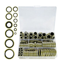 378-Teiliges Sortiment An NBR-Metall-Dichtungsscheiben M6 M8 M10 M12 M14 M16 M18 M20 M22 M24 M27 M30
