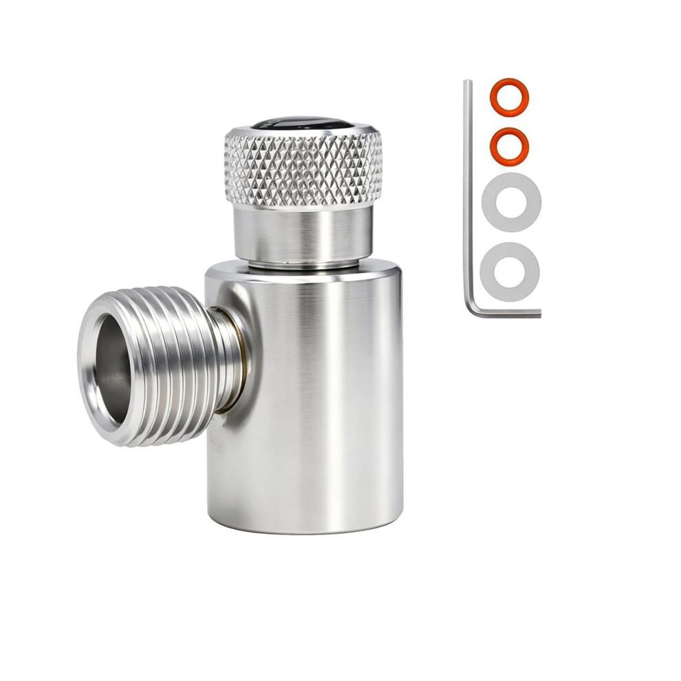 Co2 Cylinder Adapter, Diy Beer Keg Regulator (Tr21.4 To W21.8), Tr21.4 To W21.8 Brass Trapezoidal Thread,For Soda Makers 4711474066855