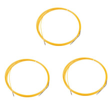 3Stück 10 M 3 mm FÜHrungs Vorrichtung Fiber Glas Elektro Kabel DrÜCken Abzieher Rohr Schlange Rodder Fisch Band Draht