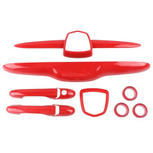 Kit Completo de Capas Externas Capa para Emblemas Dianteiro e Traseiro + Capa para Maçaneta Porta-Malas + Capa para Maçanetas Portas para para