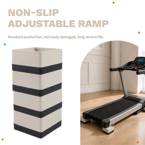 4pcs Treadmill Incline Riser Blocks, Stackable Incline Risers Non-Slip Adjustable Ramp for Gym Home Treadmill Part 2