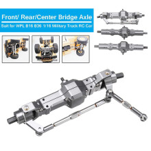 2X for WPL 1/16 B16 B36 6WD Replace Upgrade Front/ Rear/ Bridge Axle Part Set Truck RC Car Parts Aluminum Alloy Durable
