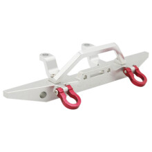 2X Paraurti Anteriore in Metallo per MN D90 D91 D96 MN90 MN99S 1/12 RC Accessori per Ricambi Auto, Argento