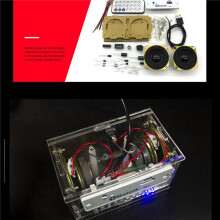 2X DIY Electronic Kit  Speaker Electronics DIY Soldering Project Kit  Stereo Speaker Support U Disk