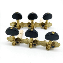4X Left Right Classical Guitar String Tuning Pegs Machine Heads Tuners Keys 3L3R Professional Guitar Accessories,Black