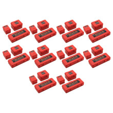 30Pcs Plastic Rc Car Storage Box Decoration Tool for Trx4 Axial Scx10 90046 D90 1/10 Rc Crawler Accessories Red