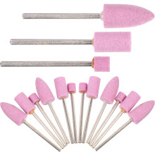 15Pièces Embouts Abrasifs Roses En Métal Pour Meuleuse Ponceuse