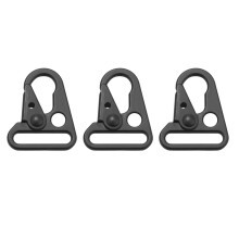 24 Piezas Clip de Boca Agrandado Cierre Eslinga Gancho OléCranon para Llavero Seguridad Bolso para Exteriores Color Negro Se Adapta una Mujeres U