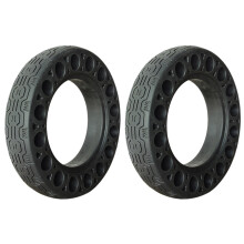 2X 10 Inch Rubber Solid Tires for Max G30 Electric Scooter Honeycomb Damping Tyre Black
