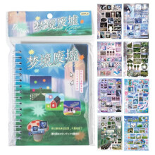 Dromen van een Stickerboek in Retrostijl, 30 Pagina'S met Japanse Retro Dreamcore Stickers met Matte Glitter, B