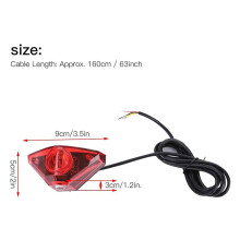 2X Ebike Brake Rear Light Electric Bicycle Tail Light DC6V 12V 24V 36V 48V 60V LED Ebike Light Electric Bicycle Lamp