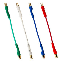 4PCS Fils de Tête de Platine avec Connecteur à Clip à Ressort, Câbles de Cartouche Phono pour Platine Universelle