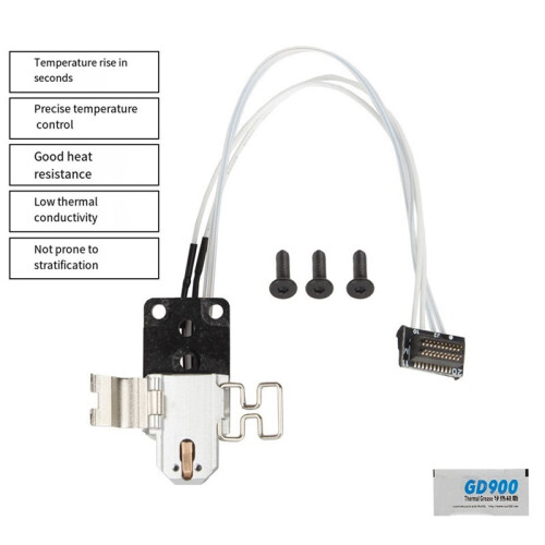 For  A1/A1Mini Hotend Heating Assembly +Potholder 3D Printer A1 Hotend Heating Kit 3D Printer Accessories 1