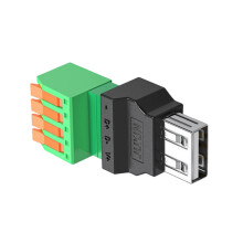 Prise USB 2.0 Type A mâle femelle à connexion-Prise femelle