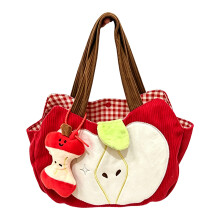 Womens Fashion Corduroy Shoulder Bags Large Toted Bag Retro-1