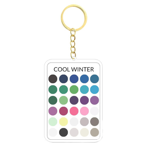 Porte-clés en acrylique coupe élégante avec couleurs-4