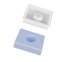 Jolis bougeoirs carrés en Silicone, moule de boîte de-D60912