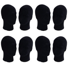 Espuma de Poliestireno Negro Hombres Modelo Maniquí Dummy Stand Shop Display Hat, 8 X NEGRO