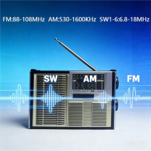 -Radiorekorder mit UKW/MW/KW-Stereo-Radio und Kabellosen -Lautsprechern für Zuhause