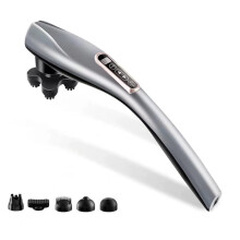 Multi‑Handheld Massage Wand LCD Display 12 Modes 10 Speeds Wireless Massager Rechargeable Full Body Muscle Relaxation