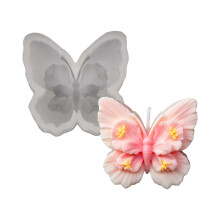 Moules à bougies en Silicone en forme de papillon, gaufrage