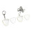 Porte-crochets de guitare transparent, 2 pièces, collier,-2 1