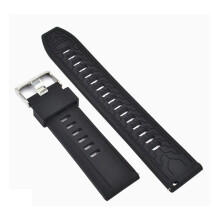 Bracelet de montre en Silicone 24Mm pour ZA3 24Mm-Noir