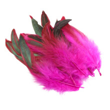 100 Stück natürliches Gefieder für Kostümdesign,-Rosenrot