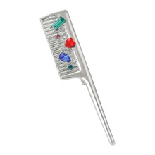 Broche peigne à cheveux en alliage Unique avec-Argent
