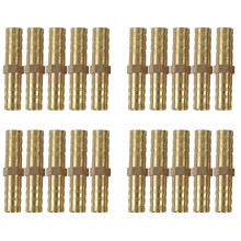 20Pcs 8mm Inner Dia Air Gas Straight Hose Pipe Barb Coupler