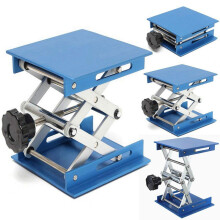 2pcs 4Inch Aluminum Alloy Laboratory Jack Scissor Lift Platform / Foldable Lifting Table Pad Height Control