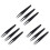 9 Pcs Black Plastic Electronic Pointy Tip Anti-Static Tweezers 1