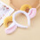 Bandeau élastique avec oreilles d'animaux, 4 pièces, avec-Noir 2