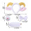 Bandeau élastique avec oreilles d'animaux, 4 pièces, avec-Noir 4