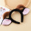Bandeau élastique avec oreilles d'animaux, 4 pièces, avec-Noir 7
