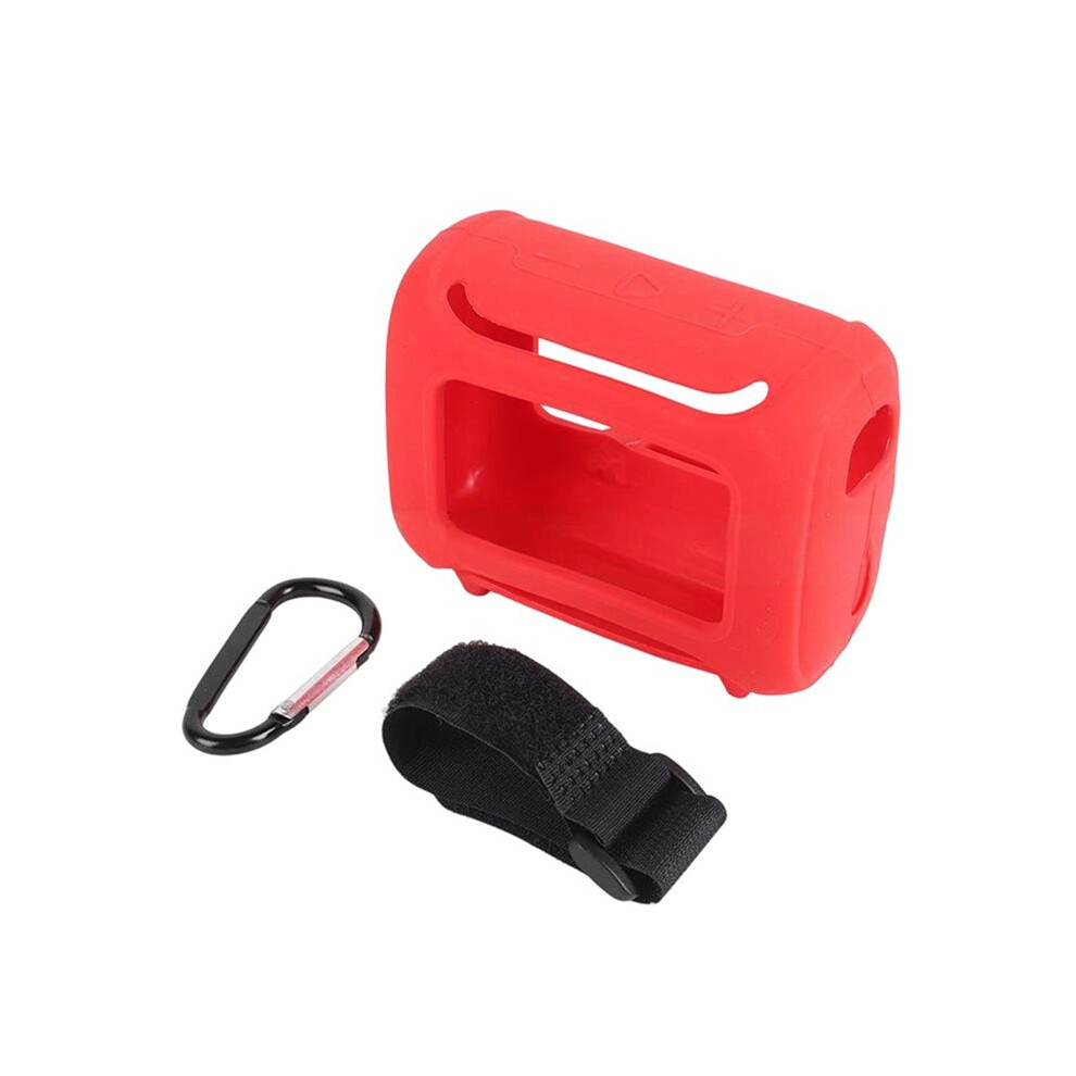 For Go 5 Speaker Silicone Protection Case Scratch-Resistant Portable Carrying Case With Carabiner A 4713319127257